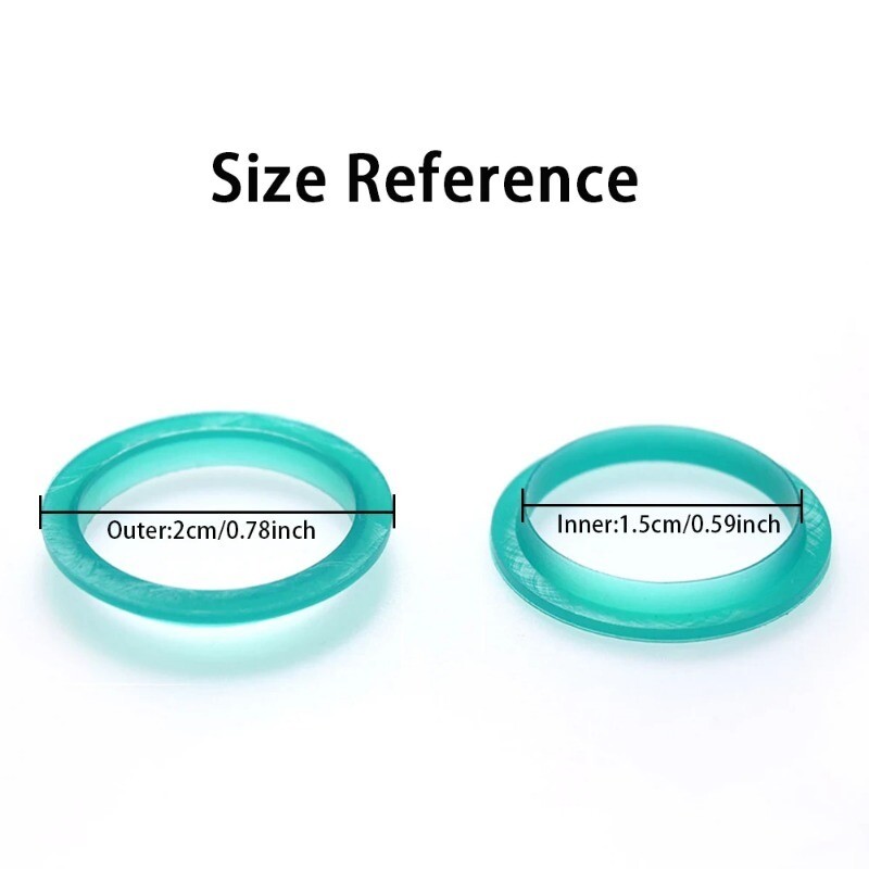 100 packs Coffee Silicone Replacement Ring for Nespresso Refillable Capsule Pods