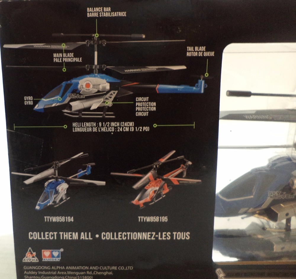 Auldey Sky Rover Tracker Helicopter 6 Mins Of Flight Time Auto Pilot System