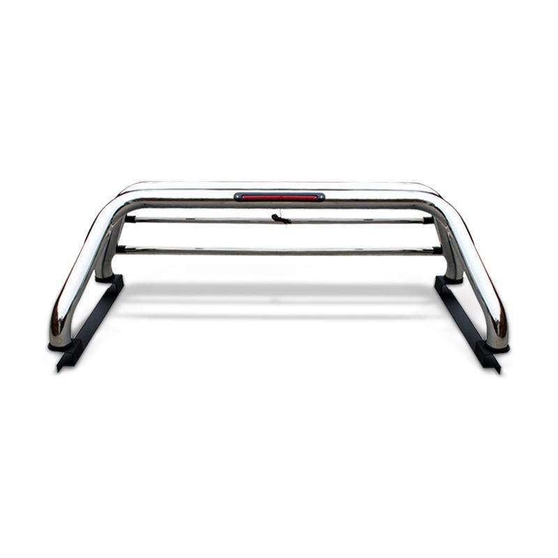 CHROME STAINLESS STEEL SPORTS ROLL BAR FOR TOYOTA HILUX VIGO DOUBLE CAB 05-15