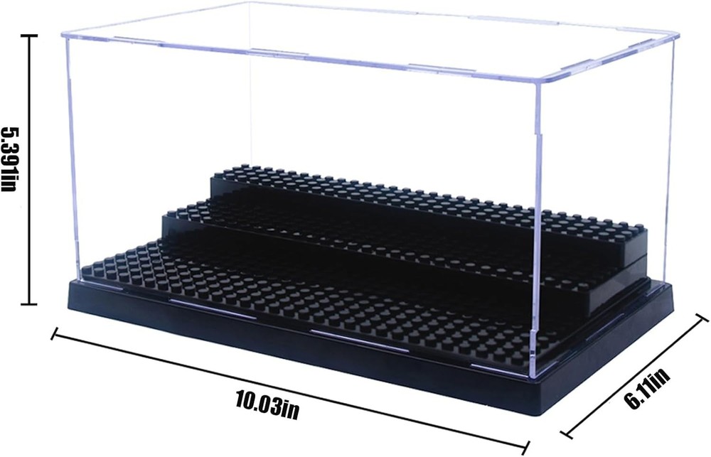 Minifigure Display Case for Action Figures Blocks, Dustproof Acrylic Display ...