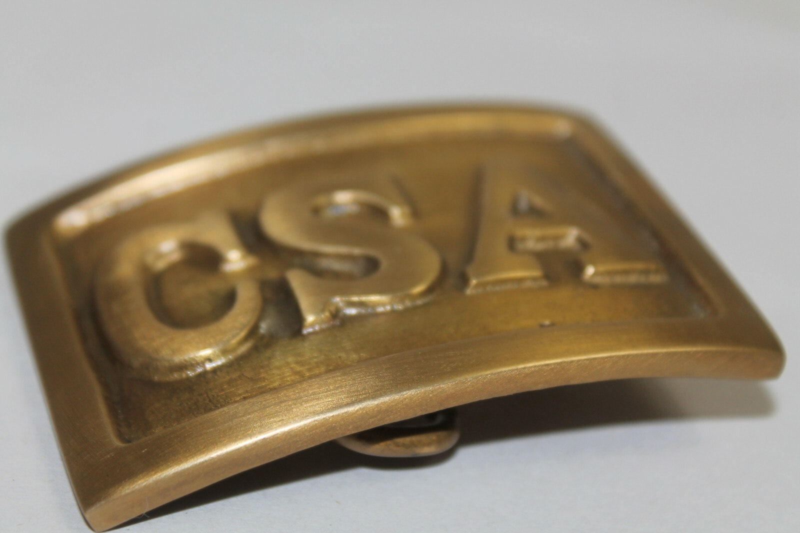 Antique Style CSA Belt Buckle Military Civil War Confederate Square Brass #1