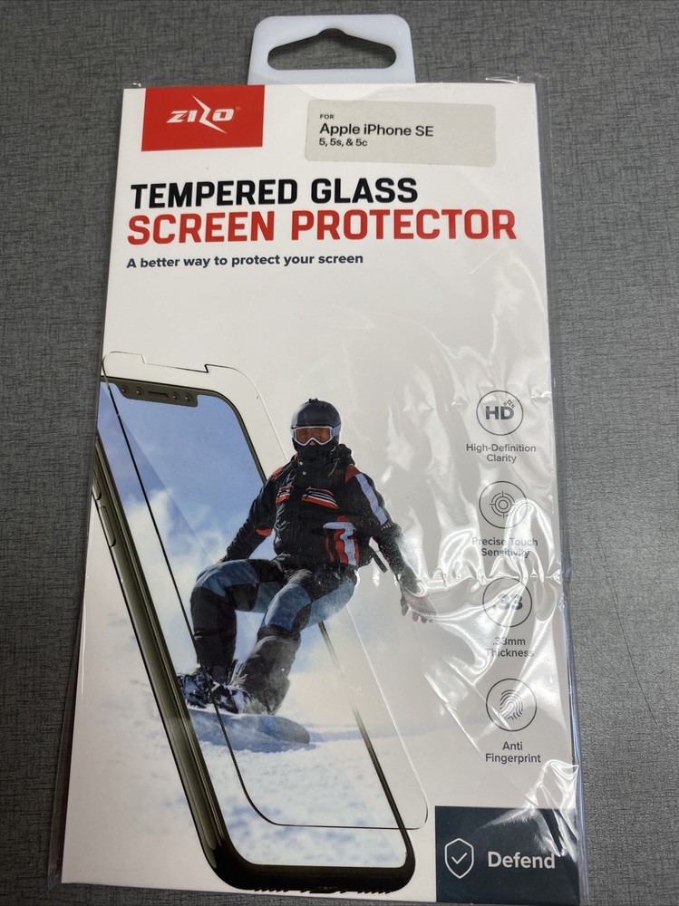 Premium Real Tempered Glass Screen Protector for iPhone 5 / SE 5 Pack