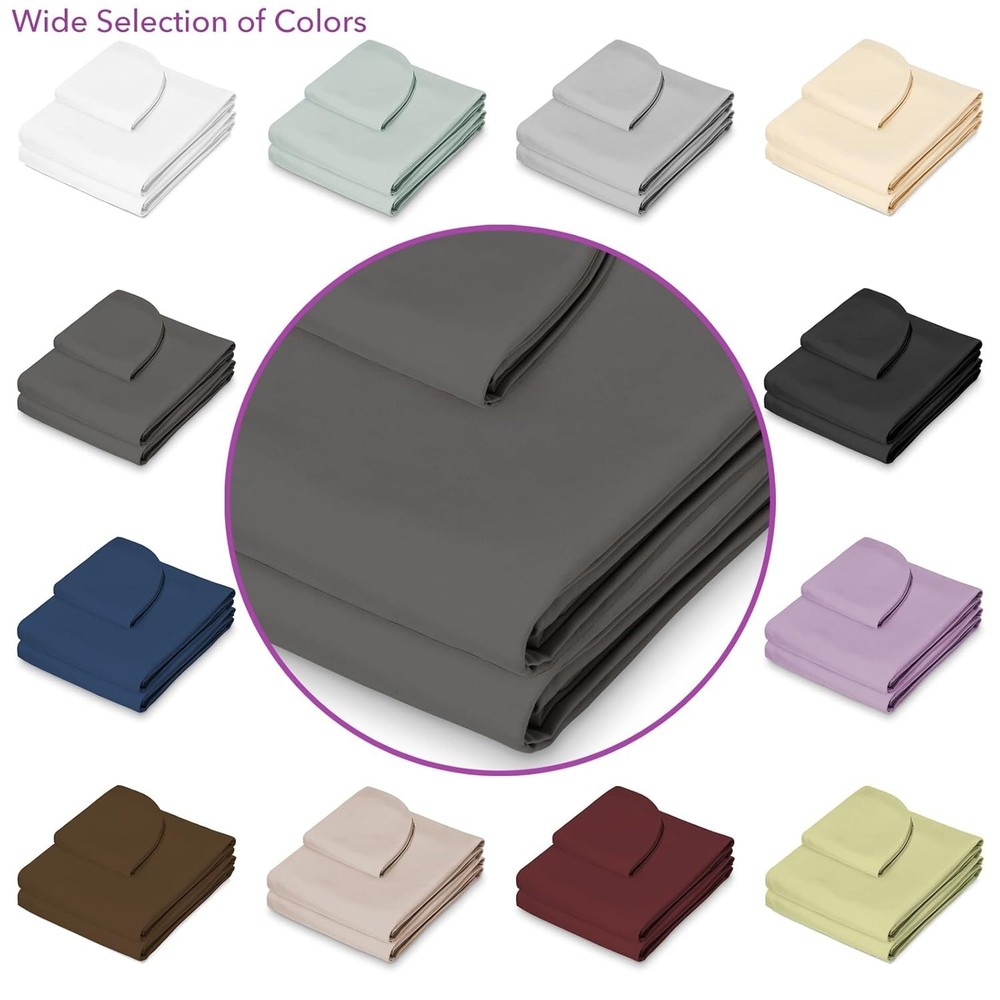 Gray Massage Table Sheet Set - Breathable Microfiber 3-Piece Collection