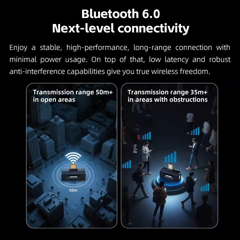 FiiO Air Link(Type-C) Bluetooth 6.0 Transmitter for Mobile/Game Player to Wirele