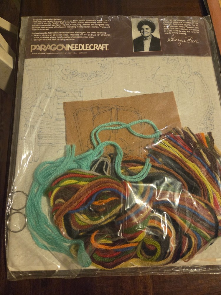 vintage stitchery kit the wrangler