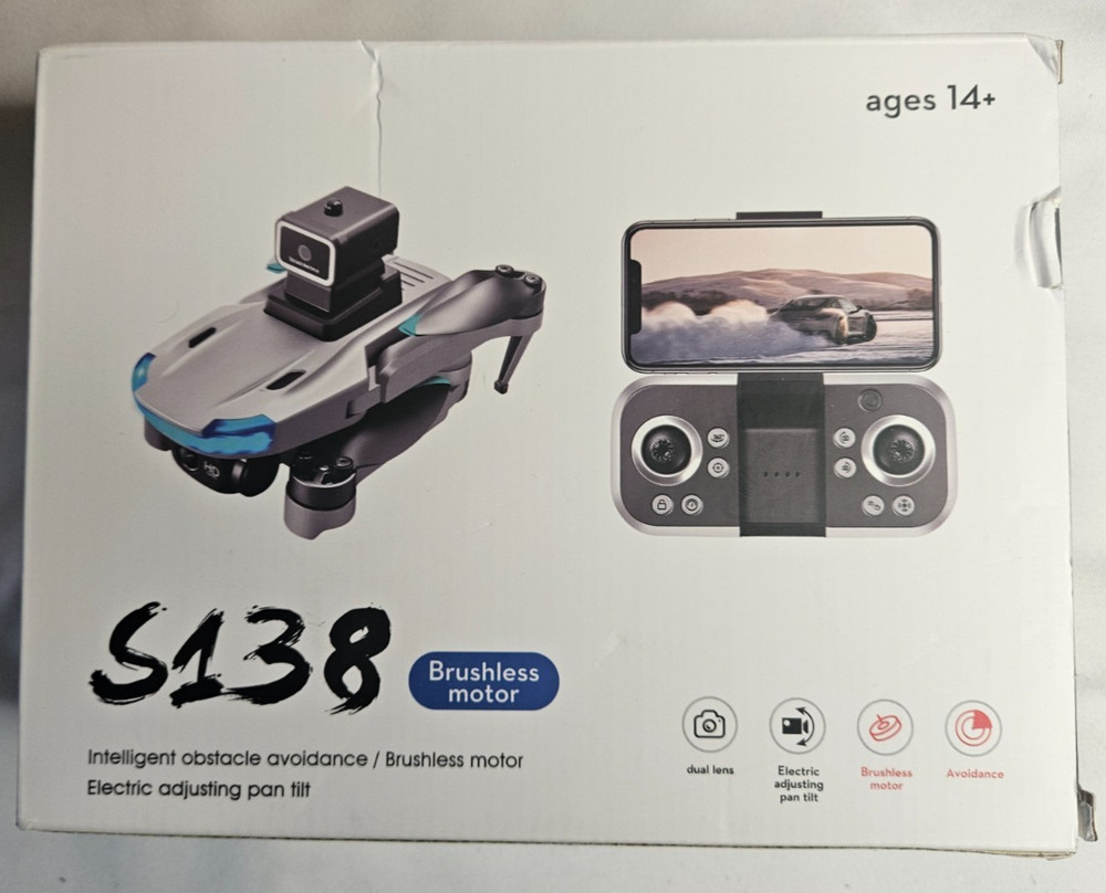 S138 Brushless Motor Drones with HD camera 4k with Obstacle Avoidance