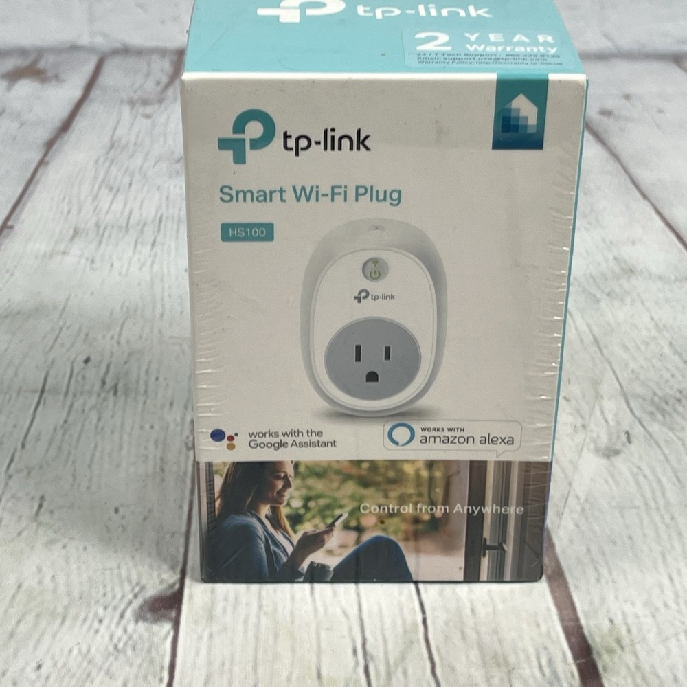 TP-Link - HS100 - Smart WiFi Plug - w/Google Assistant & Amazon Alexa NEW SEALED