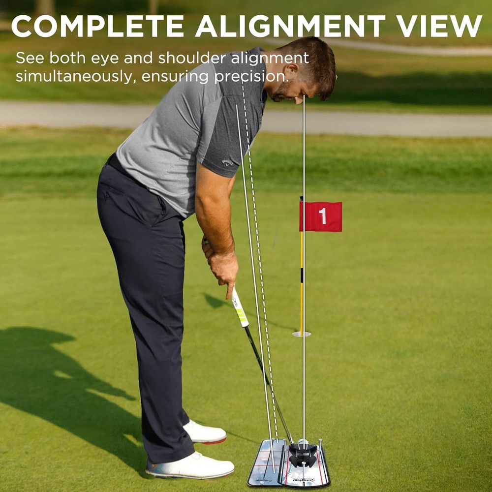 Golf Putting Mirror Alignment Putting Training Aids Consistency & Accuracy Ideal