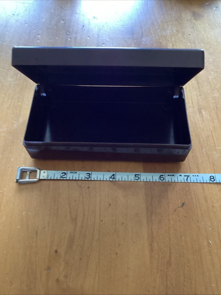 Vintage Gillette Razor Plastic Storage Brown Box