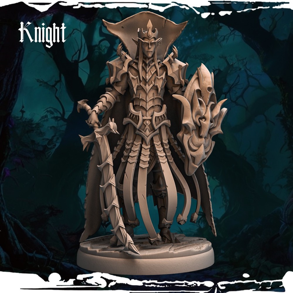 Dark Elf Knights 28mm 32mm fantasy