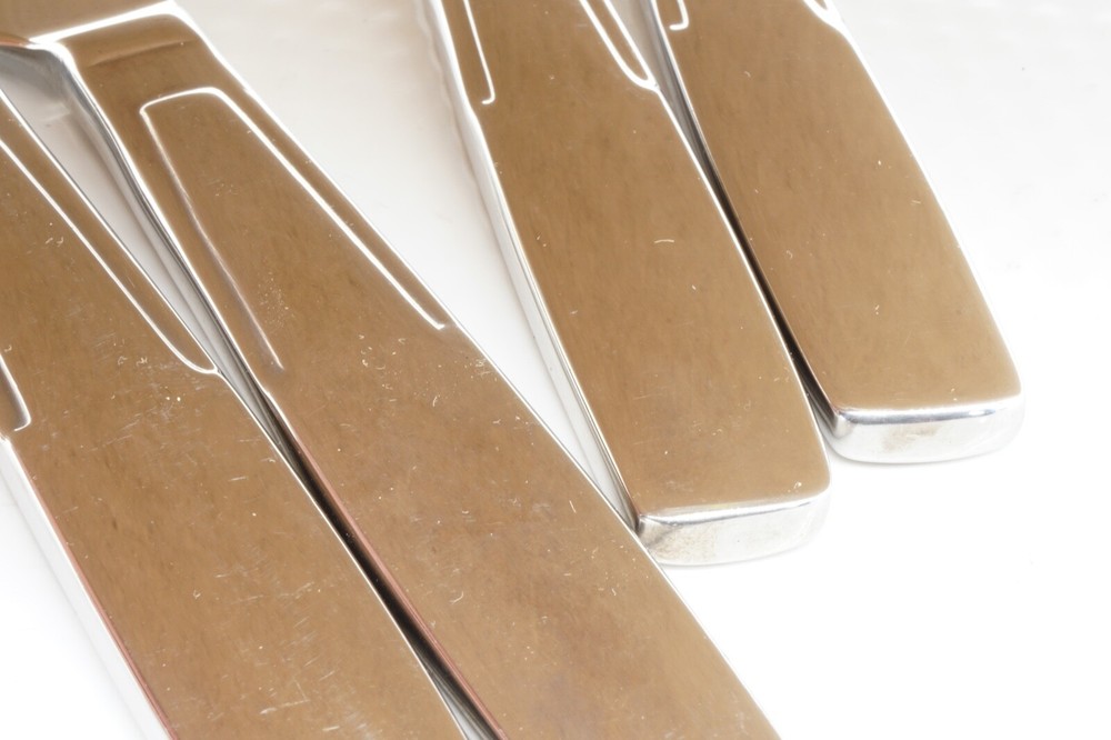 11 Pc New World Tableware 9895501 Dinner Knife Plain Blade Solid Handle Quantum