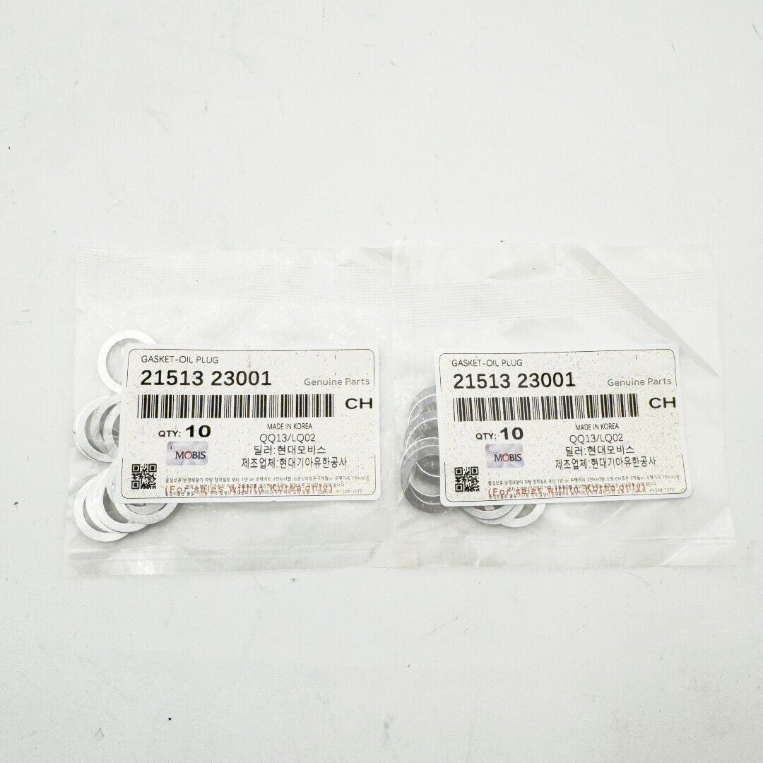 New 20x Oil Pan Drain Plug Washers Gaskets 21513-23001 For Hyundai Kia