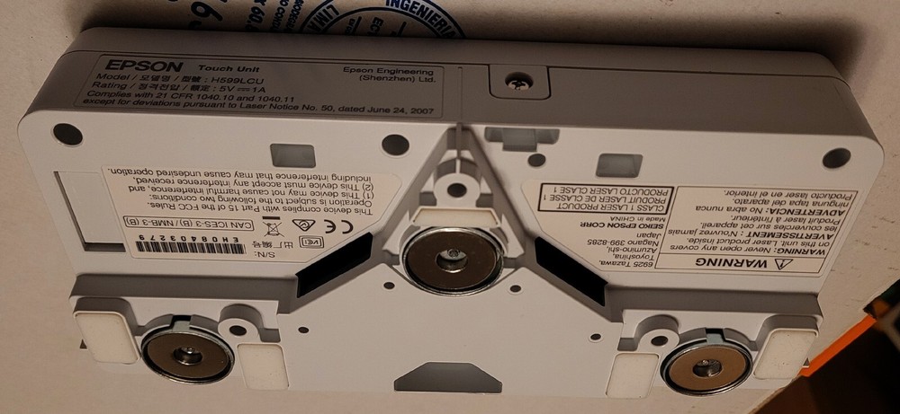 Genuine Epson H599LCU White Portable Projector Touch Unit - Never Used