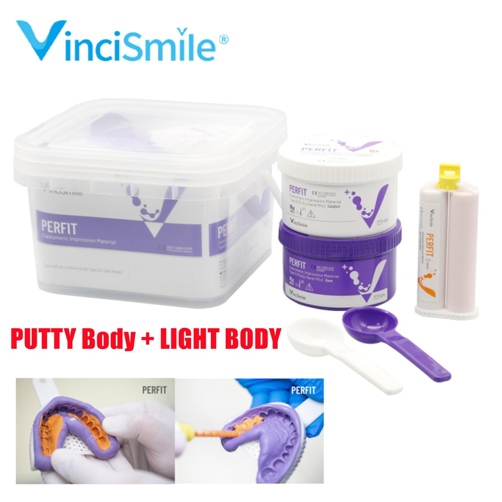 Dental Impression Material Light Body Dispenser mix + Putty Hand-Mix Fast Normal