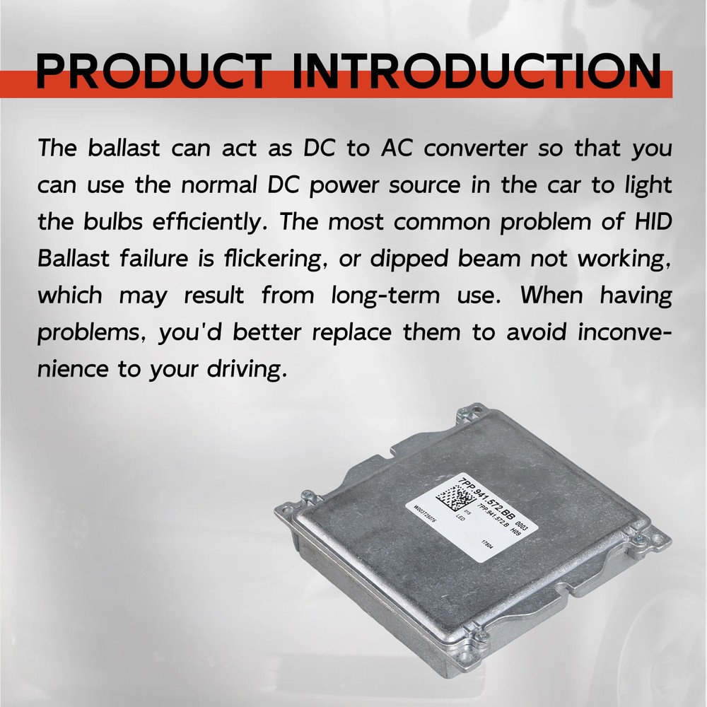 Headlight Lamp Ballast Control Module Control Unit for Porsche 911 7PP941572BB
