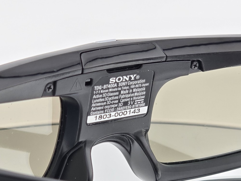 Sony Active Shutter 3D Glasses TDG-BT400A - Bluetooth - Replacement Pair