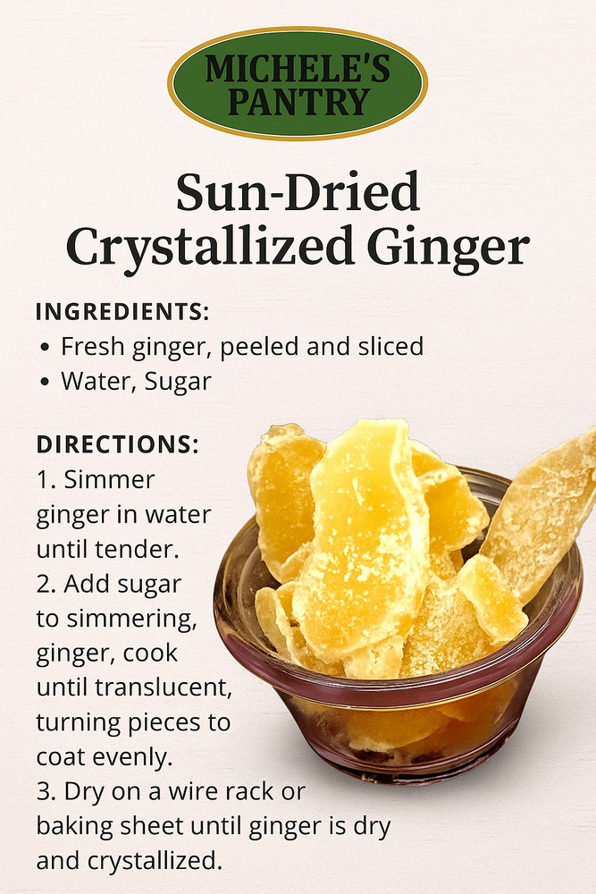 Michele's Pantry Sun Dried Crystalized Ginger 2 Pounds