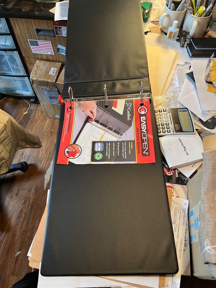 Cardinal Easyopen 11" X 17", Locking Slant-d Ring Binder (New)