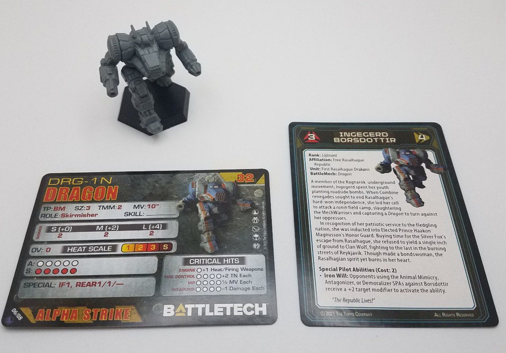 Battletech Inner Sphere Support Lance - Dragon *Mech & Cards*