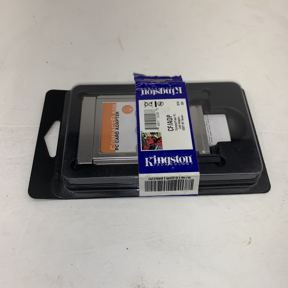 Kingston CompactFlash PC Card Adapter (CF/ADP) *NEW* In Sealed Packages