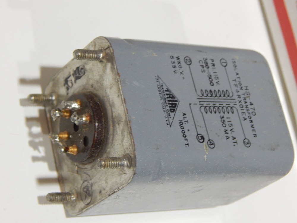 TRIAD HS-470 TF4RX01EA ISOLATION TRANSFORMER FOR AIRCRAFT