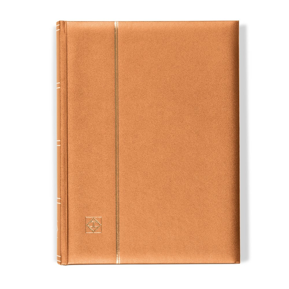 New Stamp Collection Stockbook 9x12 64 Black Pages Bronze A4 Size By Lighthouse