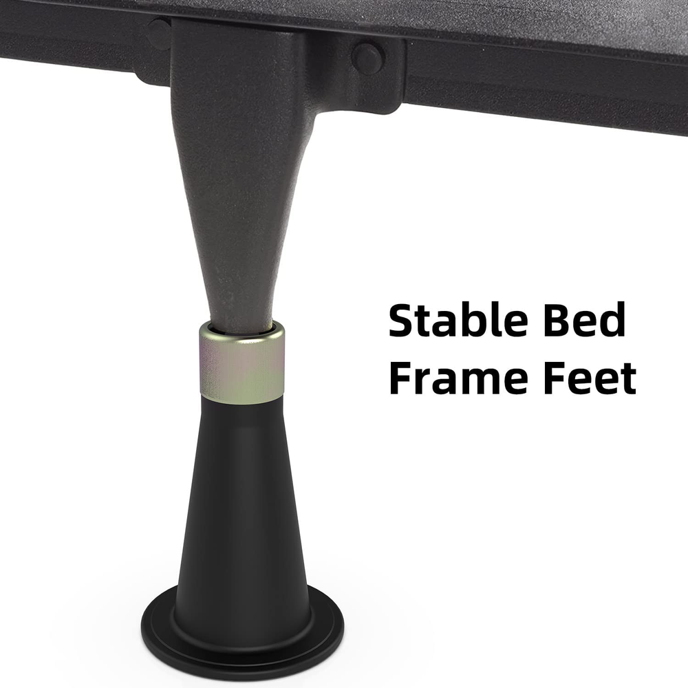 6Pcs Bed Frame Feet,Bed Frame Feet for Replace Wheels,Risers for Bed Frame,Preve