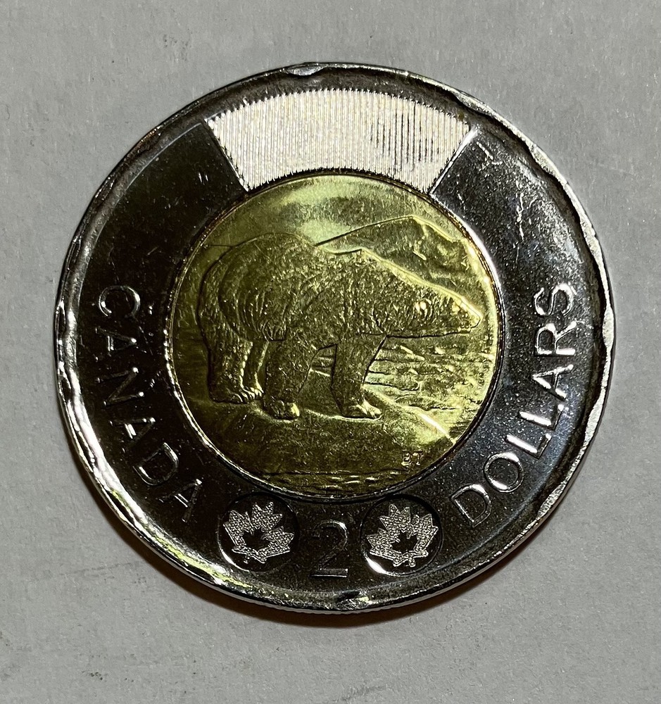 2019 Canada Toonie $2 UNC 14 Serrations
