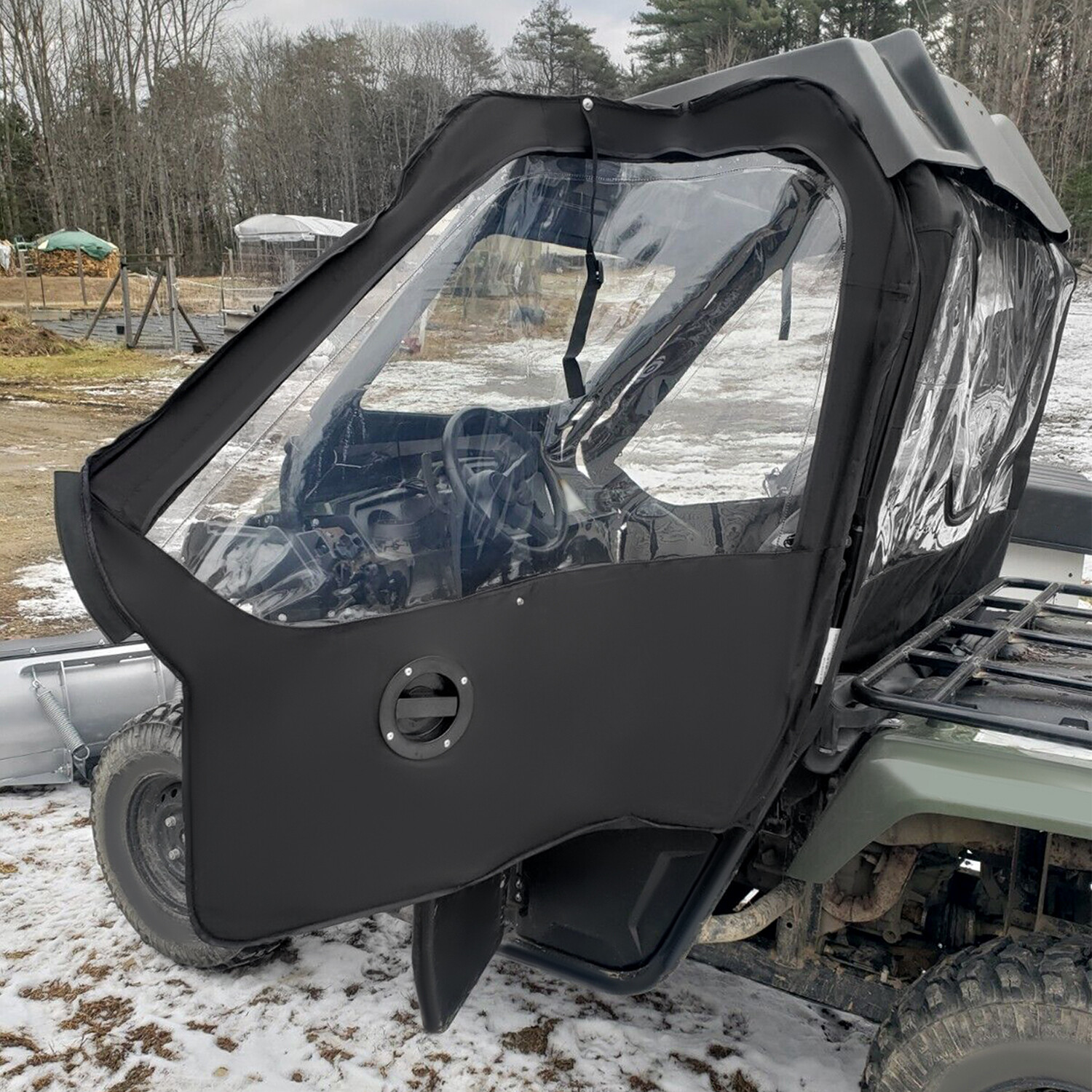 Left & Right Soft Doors Nylon Door+Plastic Window For Honda Pioneer 500 20-24