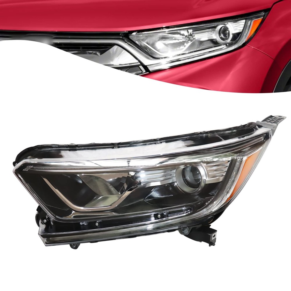2017-2021 CRV Halogen Headlight Assembly Driver Side Left Clear Lens Replacement