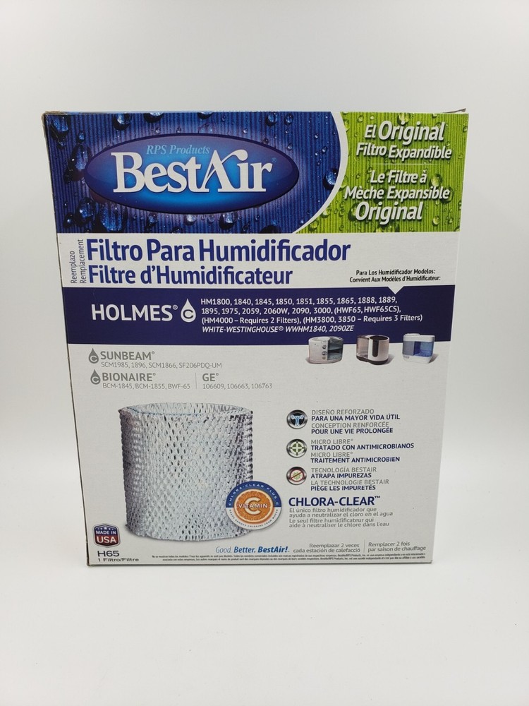 BestAir Replacement Expandable Wick Humidifier Filter H65