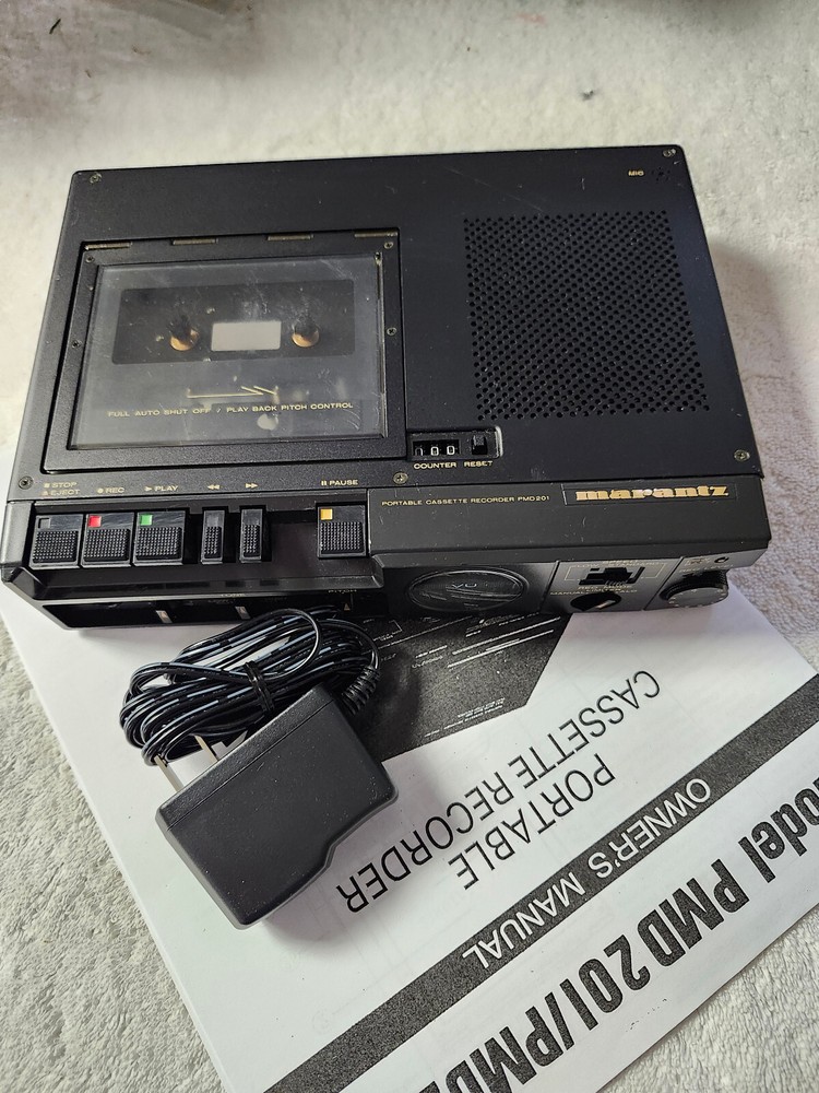 Clean Rebuilt Marantz PMD201 Full & 1/2 Speed Cassette Recorder