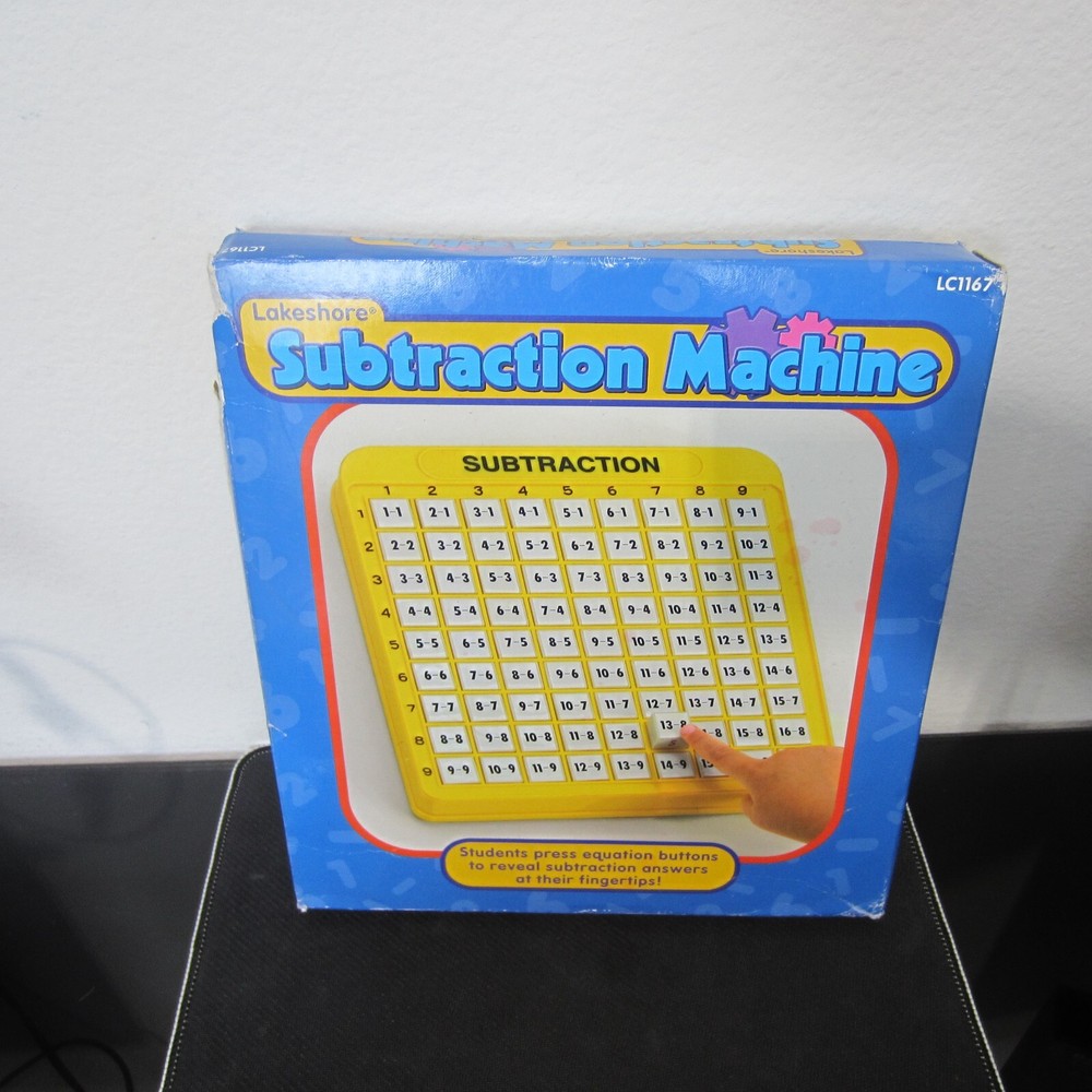 Lakeshore Subtraction Push Button Machine Math Learning Homeschool