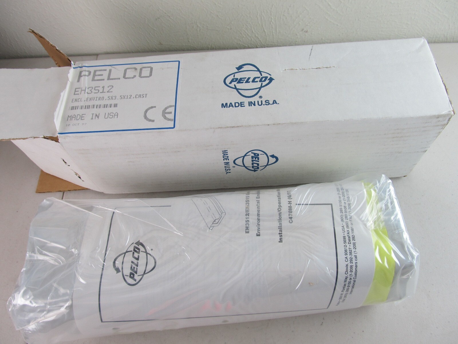 PELCO EH3512 5 x 3.5 x 12" Small Aluminum Enclosure, New, Open Box