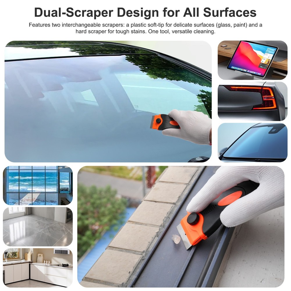 29Pc Window Tint Tools Kit Car Vinyl Wrap Squeegee Set Razor Scraper Cutter