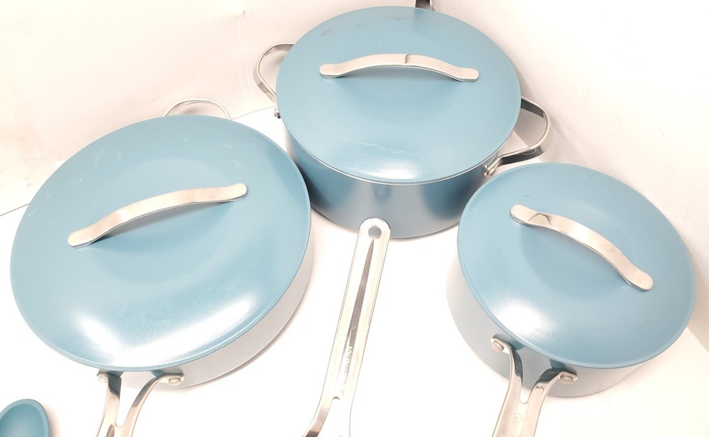 GreenPan Nova 10-Piece Ceramic Nonstick Cookware Set (Teal)