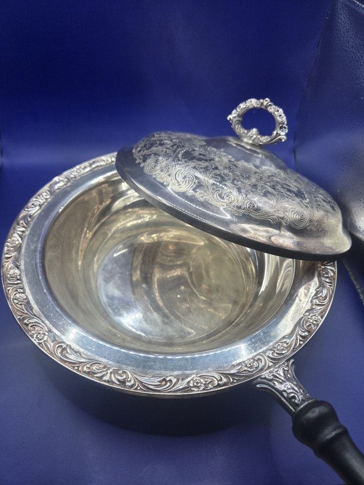 Vintage silver plated searving pan