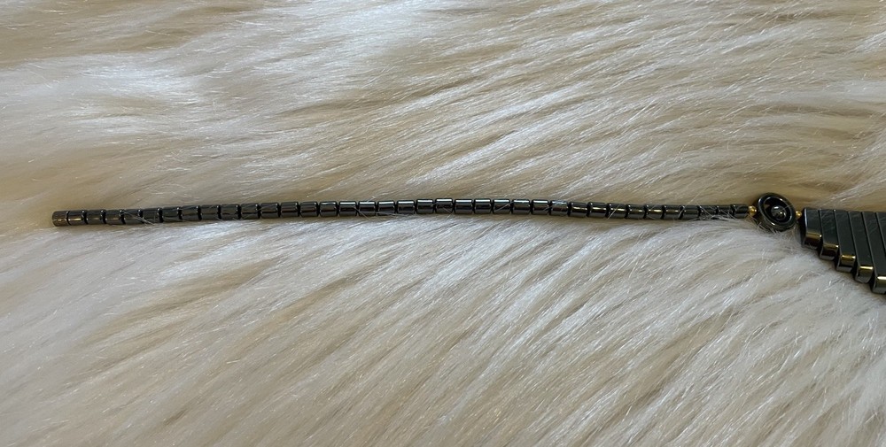 Vintage Hematite 18” Necklace