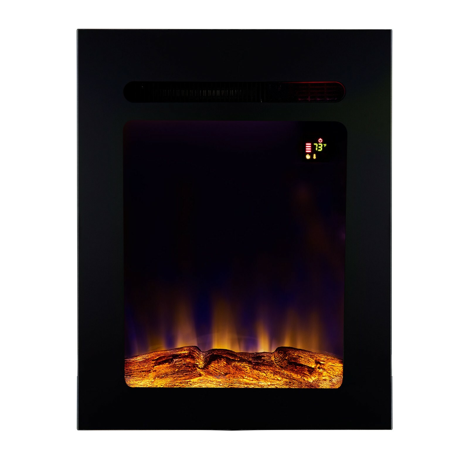 RV 18" Recessed Electric Fireplace Heater for Motor Home Camper Trailer Heating