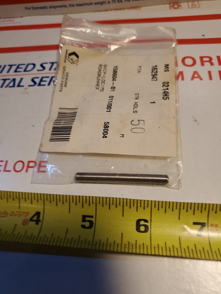 GRACO 162947 PIN REPLACEMENT PART NEW, U5