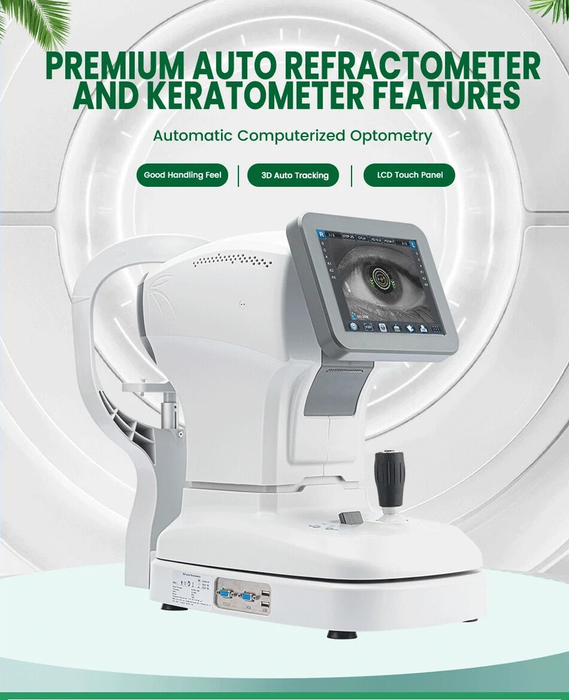 Ophthalmic Optical Instrument 8" LCD Screen Auto Refractometer Keratometer