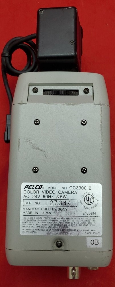 Pelco Color Video Camera Model # CC3300-2