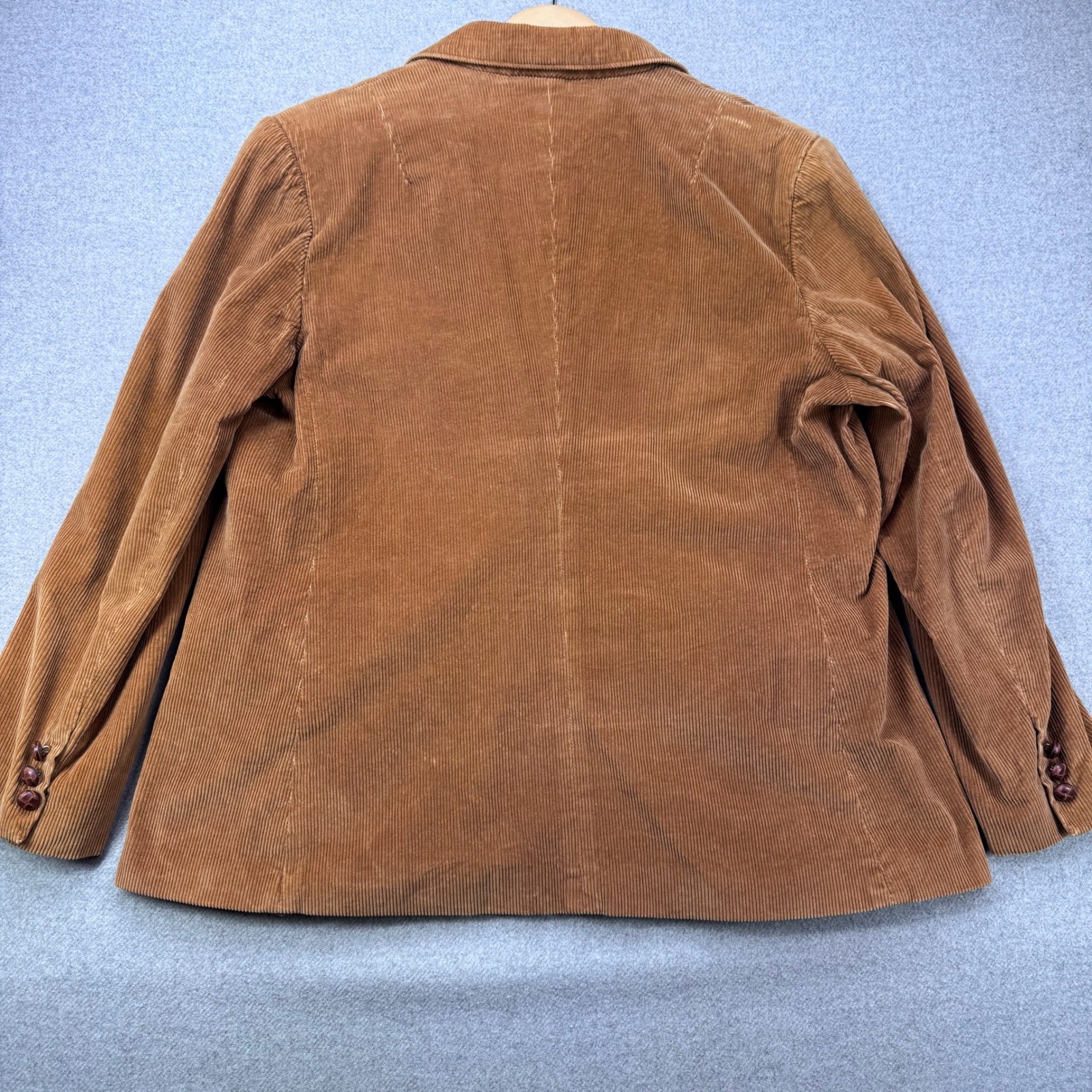 Vintage 70s Danlee Corduroy Sport Coat Blazer Brown Wide Wale Mens 40 Preppy Ivy