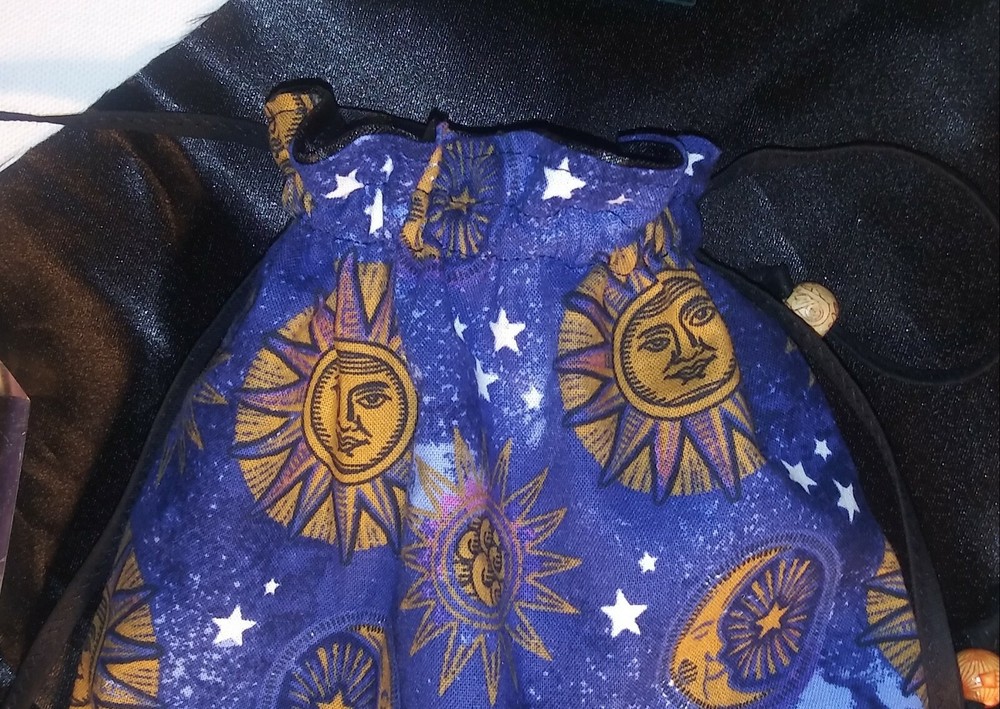 Celestial Sun and Moon tarot bag