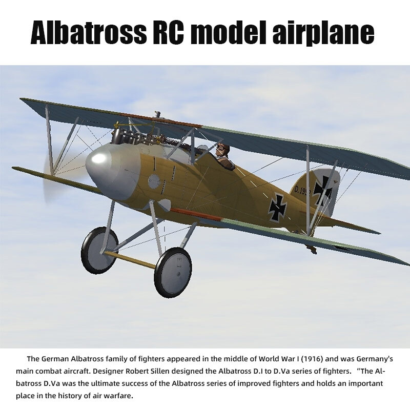 Model Aircraft 1.8-meter ARF Version Albatros DVa Fixed Wing