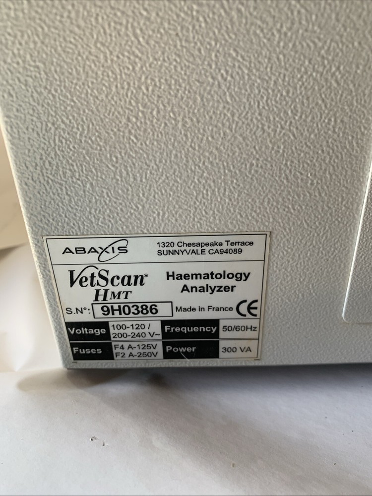 ABAXIS VETSCAN HMT HEMATOLOGY ANALYZER With Keyboard And Extras