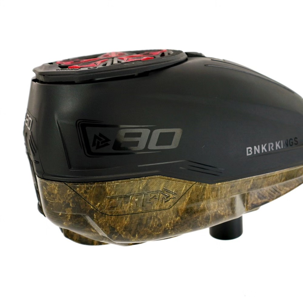 BUNKERKING CTRL 2 Bottom Shell Dipped W/ Auto Clear PAINTBALL LOADER HOPPER