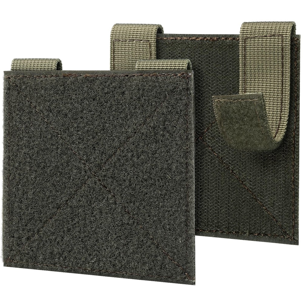 Molle Patch Panel,2/4 Pcs Tactical Hook&Loop Adapter Panel Morale Patch Board...