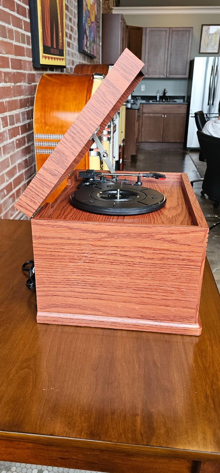 Crosley CR42D-PA Lancaster Turntable Bluetooth Record Player - Open Box Savings!