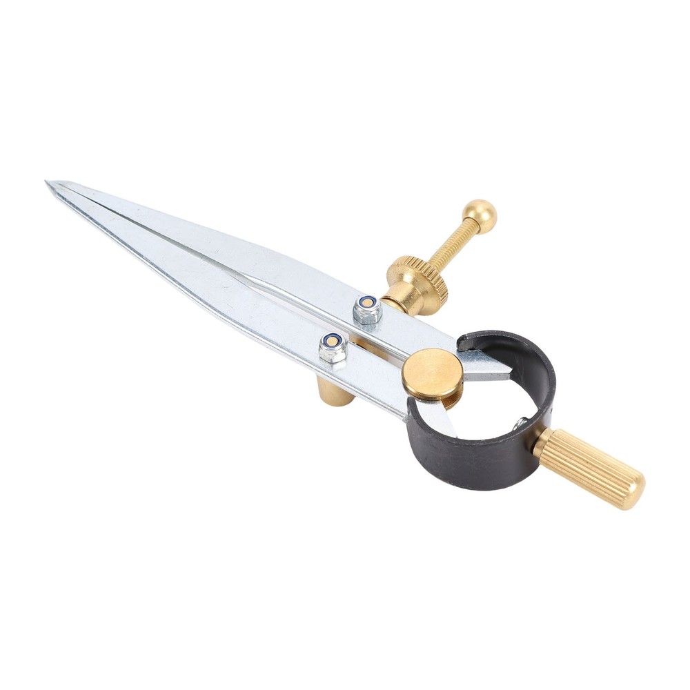 Spring Wing Divider Caliper Lockable 4in Leather Compass Creaser Compass Tool
